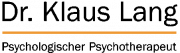 Dr. Klaus Lang